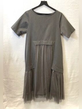 Aakasha Oversized Tulle Hem Dress
